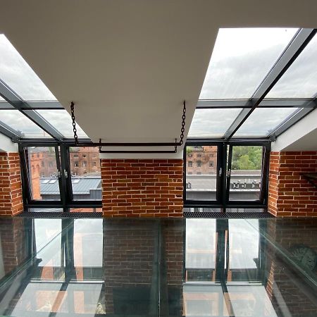 Wyjatkowy 2-Poziomowy Klimatyzowany Loft Apartman Łódź Kültér fotó